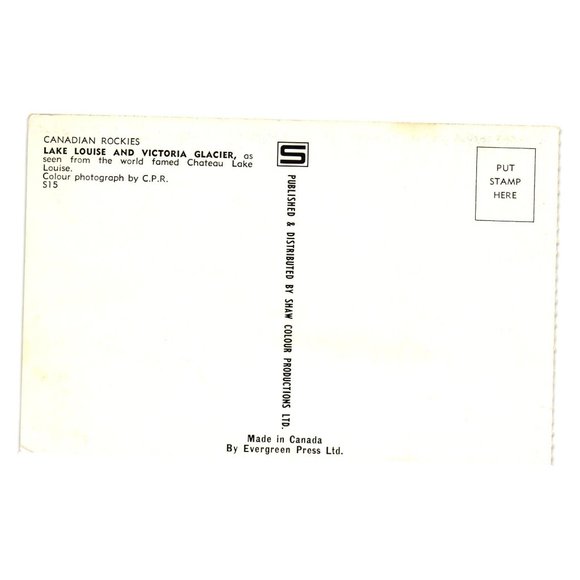 Vintage Postcard Canadian Rockies Lake Lousie Victoria Glacier Chateau Pull Out - Picture 2 of 2